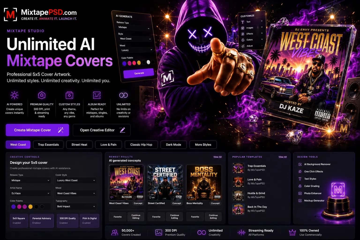 Mixtape Studio hero banner