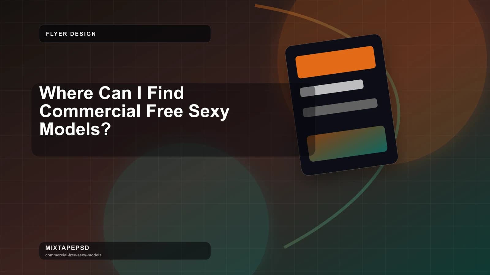 Where Can I Find Commercial Free Sexy Models? updated for 2026 MixtapePSD tutorial artwork