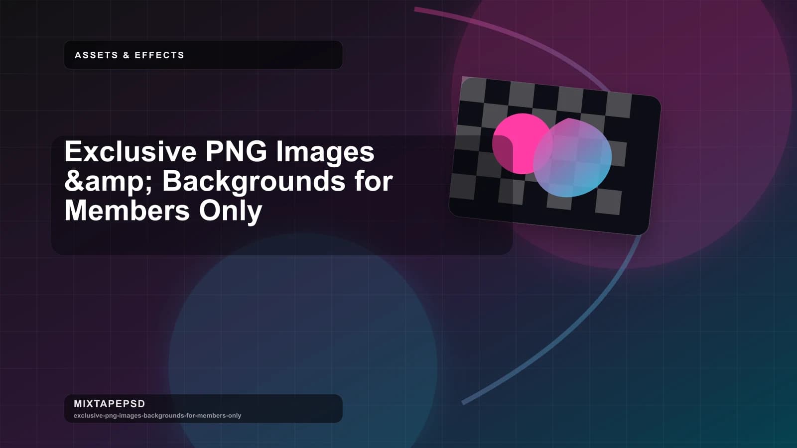 Exclusive PNG Images &amp; Backgrounds for Members Only updated for 2026 MixtapePSD tutorial artwork