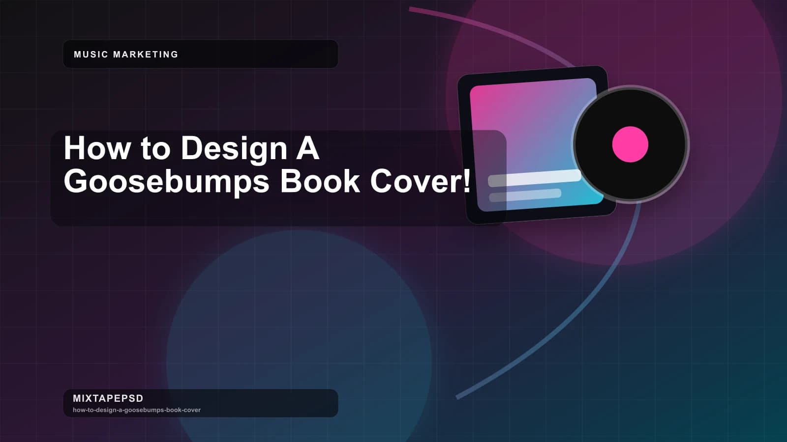 How to Design A Goosebumps Book Cover! updated for 2026 MixtapePSD tutorial artwork