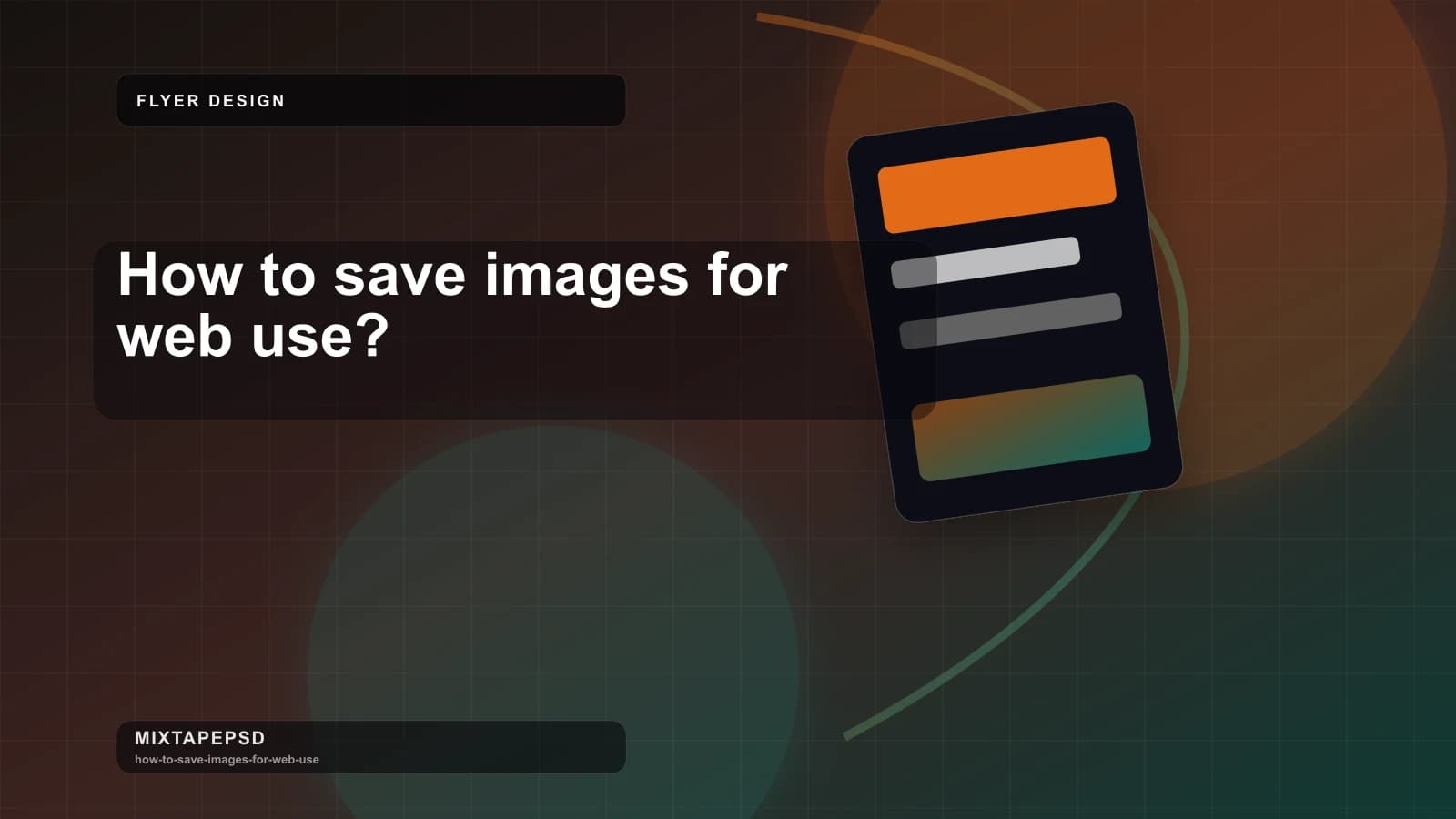 How to save images for web use? updated for 2026 MixtapePSD tutorial artwork
