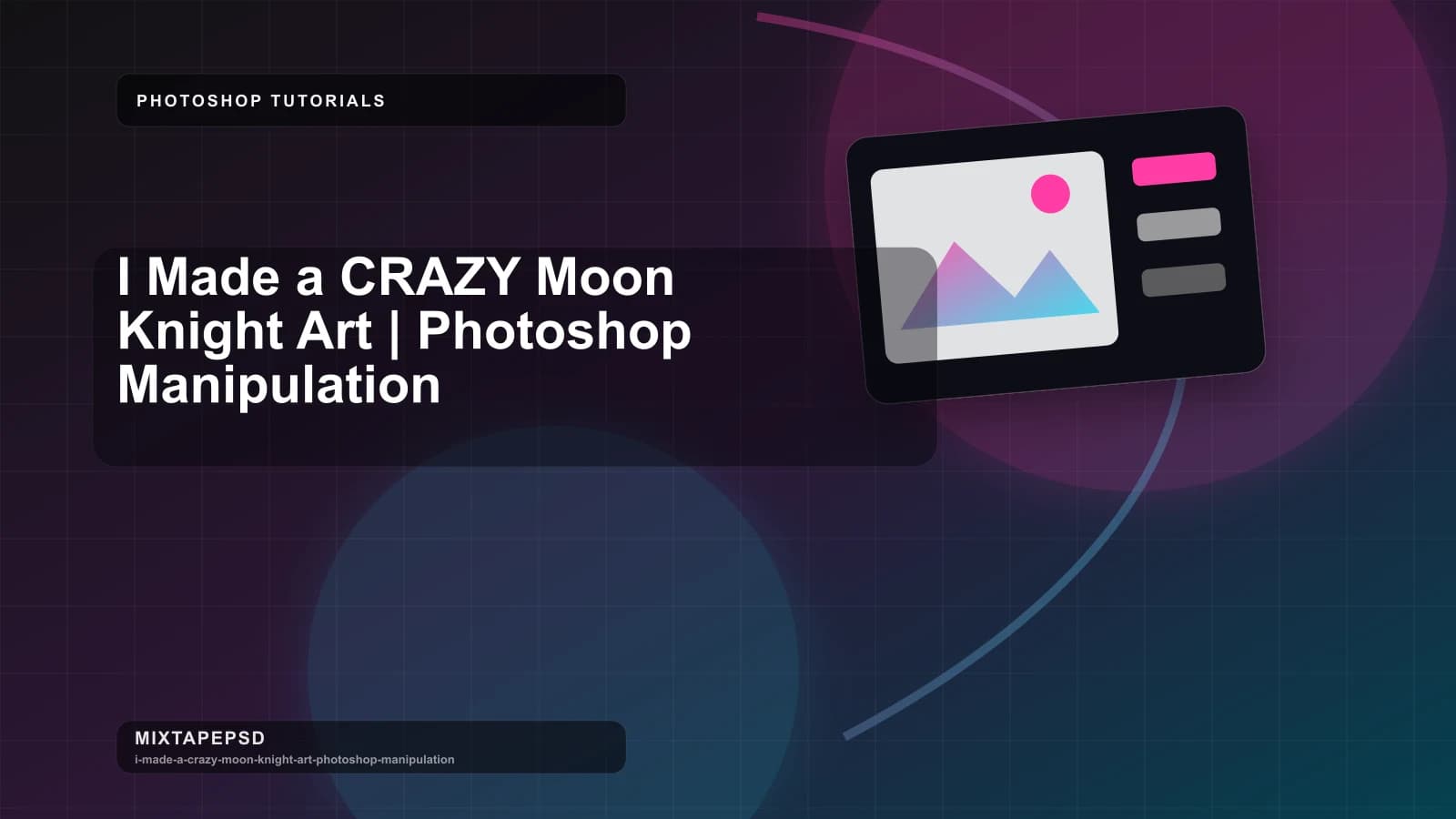 I Made a CRAZY Moon Knight Art | Photoshop Manipulation updated for 2026 MixtapePSD tutorial artwork