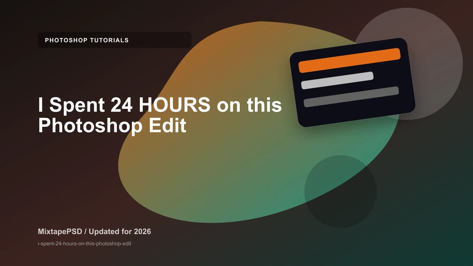 I Spent 24 HOURS on this Photoshop Edit updated for 2026 MixtapePSD tutorial artwork