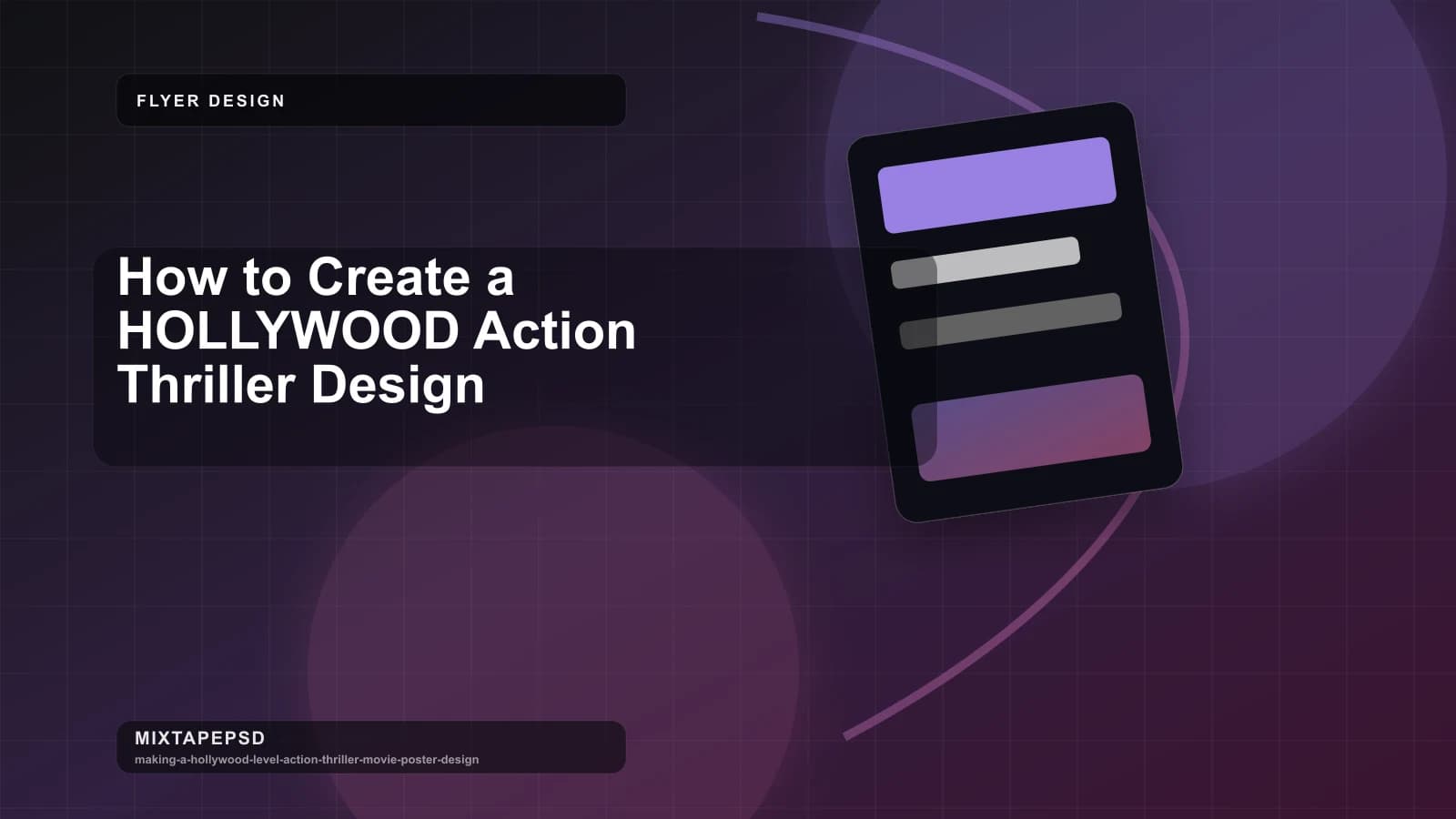How to Create a HOLLYWOOD Action Thriller Design updated for 2026 MixtapePSD tutorial artwork