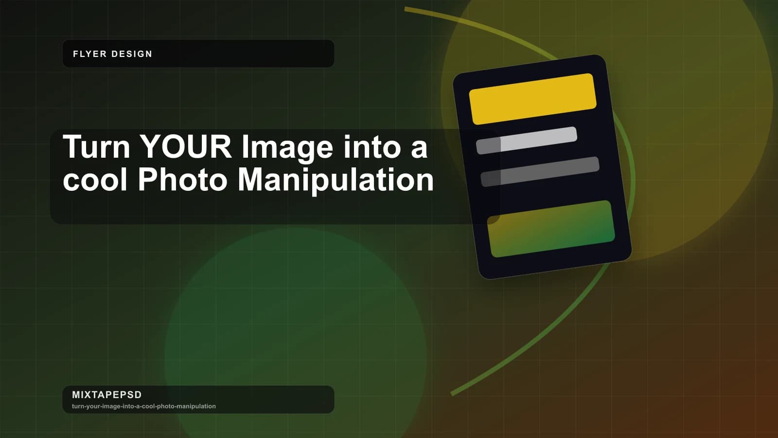 Turn YOUR Image into a cool Photo Manipulation updated for 2026 MixtapePSD tutorial artwork