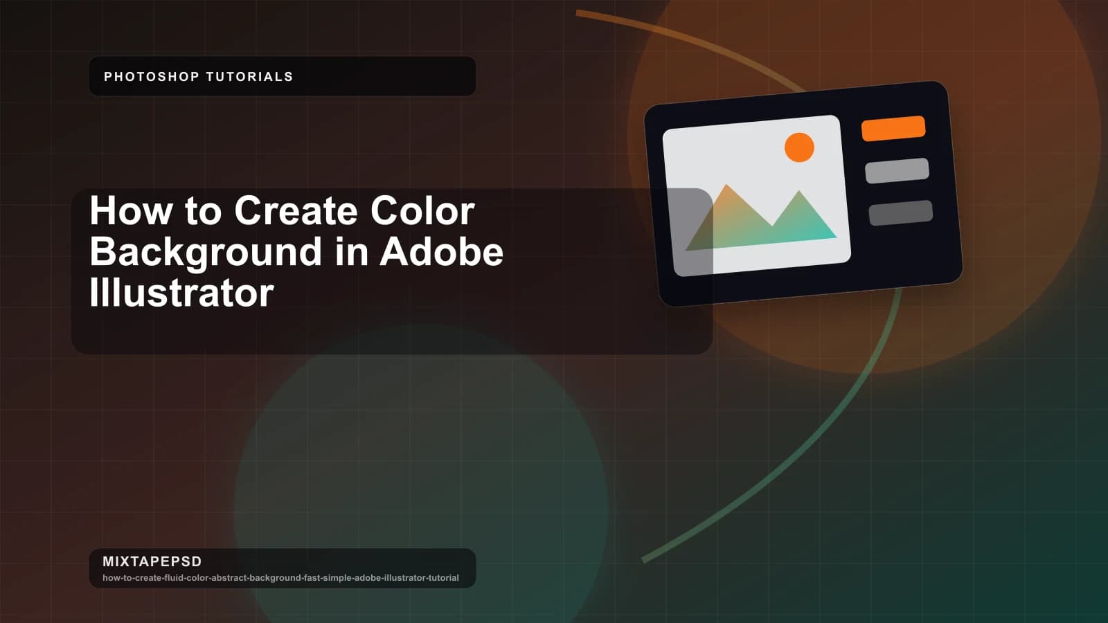 How to Create Color Background in Adobe Illustrator updated for 2026 MixtapePSD tutorial artwork