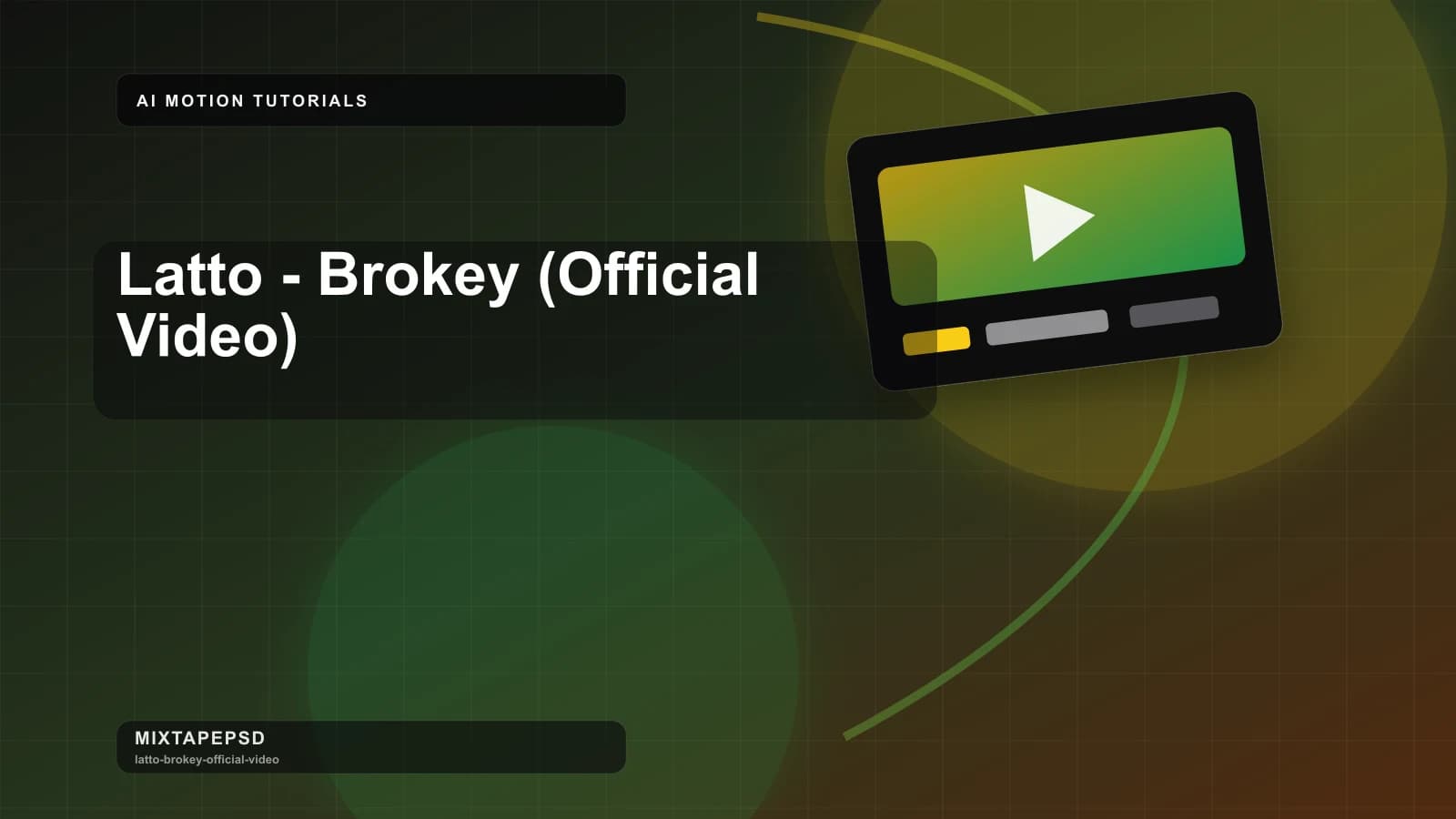 Latto - Brokey (Official Video) updated for 2026 MixtapePSD tutorial artwork