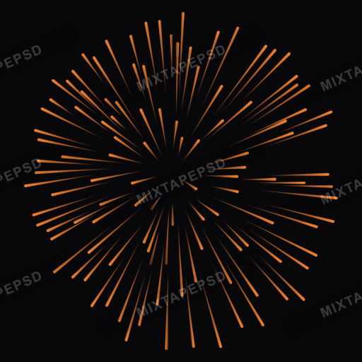 Orange Fireworks