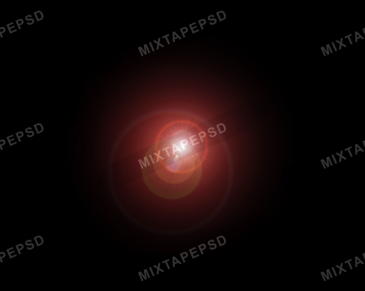 Red Optical Lens Flare