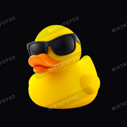 Yellow Rubber Ducky With Shades