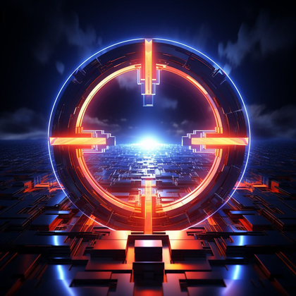 Neon-Warp-Tunnel-Background