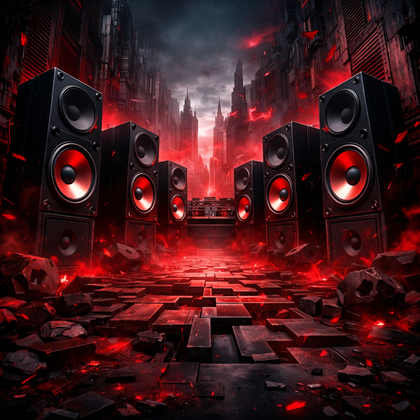 Red-Speaker-Alley-Club-Background