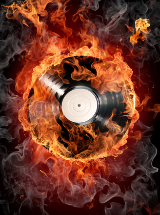 Vinyl-Record-On-Fire