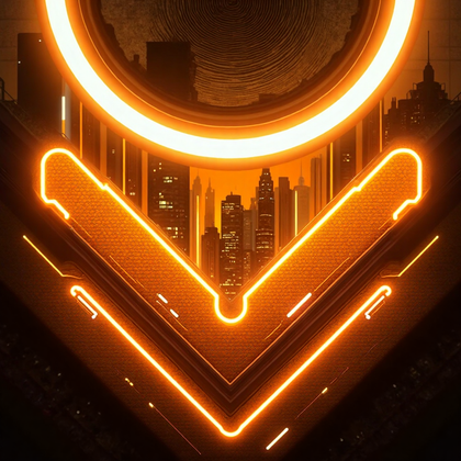 Futuristic-Neon-City-Flyer-Background