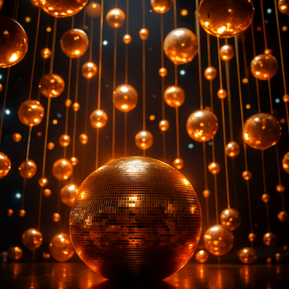 Golden-Disco-Ball-Stage-Background-2