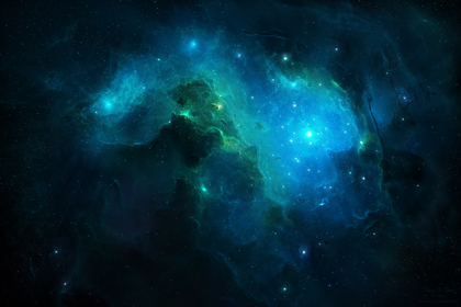 Space-Blue-Galaxy-Background