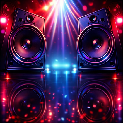 Neon-Party-Speaker-Club-Background