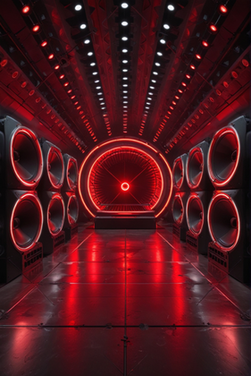 Red-Futuristic-Hallway-Sound-System-Chamber-6