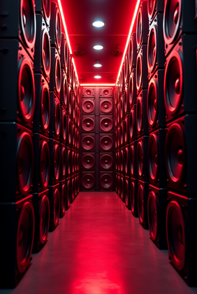 Red-Futuristic-Hallway-Sound-System-Chamber-8
