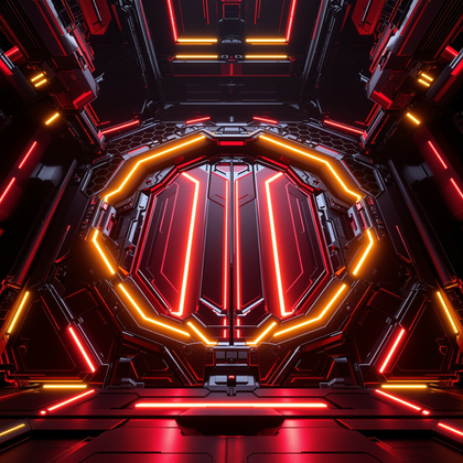 Futuristic-Honeycomb-Red-Flyer-Background-9