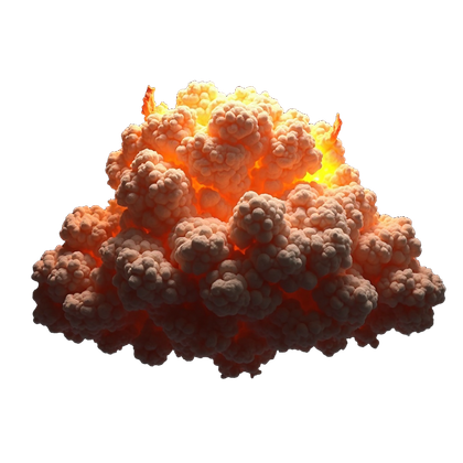Mushroom Cloud Fiery Explosion 2