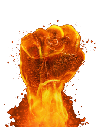 HD Fist On Fire
