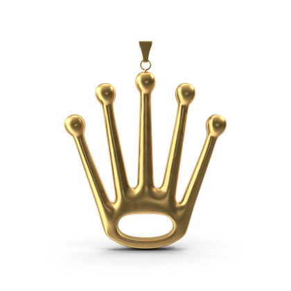 HD Gold Crown Pendant