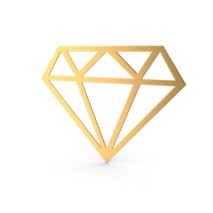 HD Diamond Sign Gold