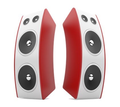 HD Red White Club Speaker