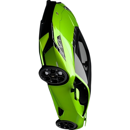 Lime Green Lamborghini Centena_rio Side View