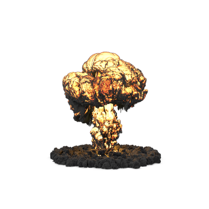 HD Mushroom Fire Cloud Explosion