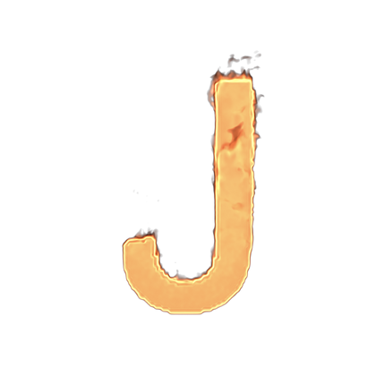 HD Fire Letter J Transparent