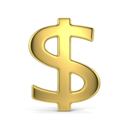 HD Dollar Sign Gold