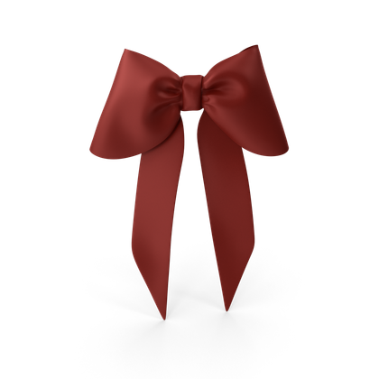 HD Red Christmas Bow 2