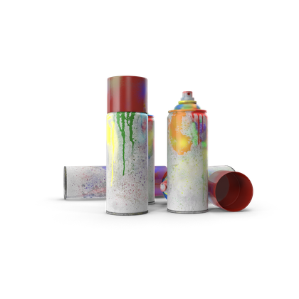 HD Dirty Spray Paint Cans
