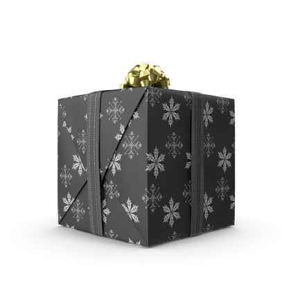 HD Grey Christmas Present Box