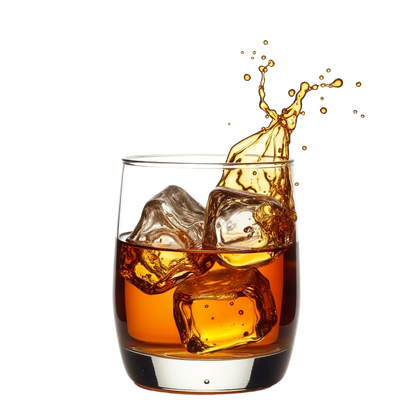 Glass Of Whiskey With Ice Cubes 2A