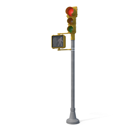 HD Stop Light Walk Sign With Red Light