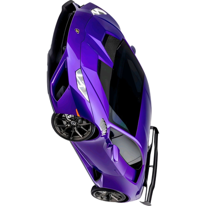 Purple Lamborghini Huracan Evo Front Angle