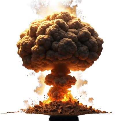 Fiery Mushroom Cloud Explosion 2