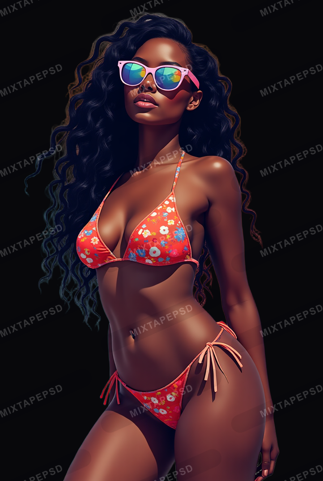 Sexy Black Bikini Model 18