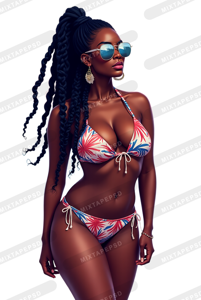 Sexy Black Bikini Model 21