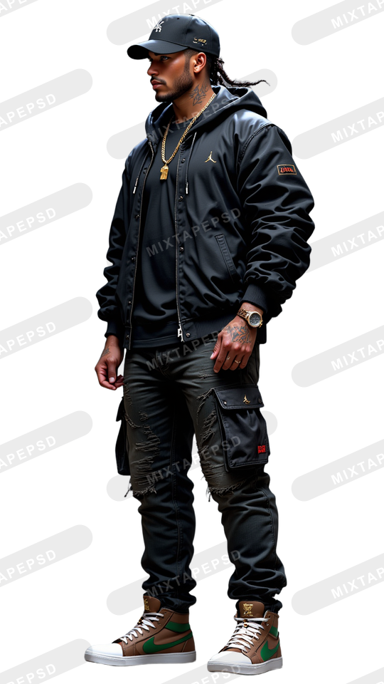 Hip Hop Male Model PNG 12