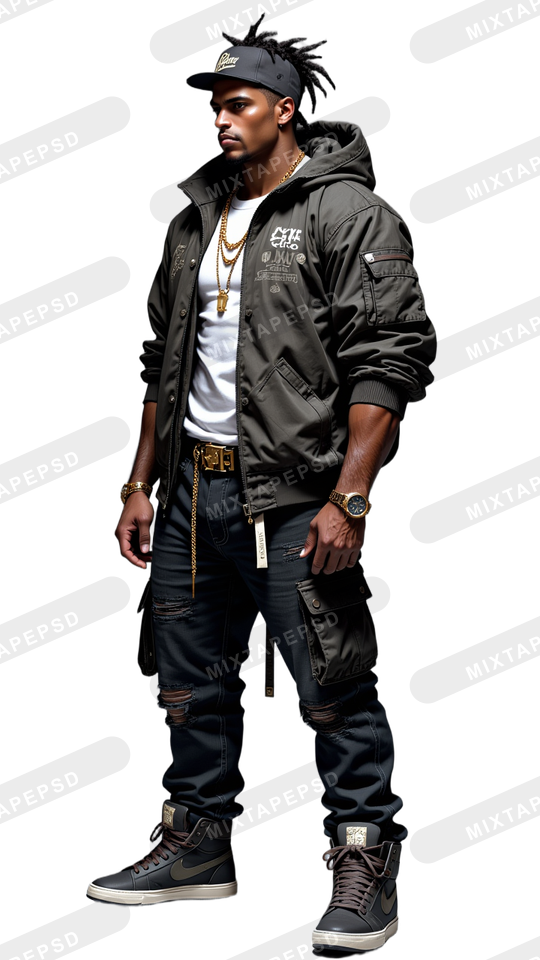 Hip Hop Male Model PNG 10