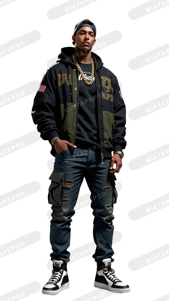 Hip Hop Male Model PNG 4