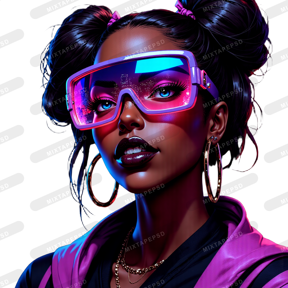 Black Club Flyer Model PNG 89