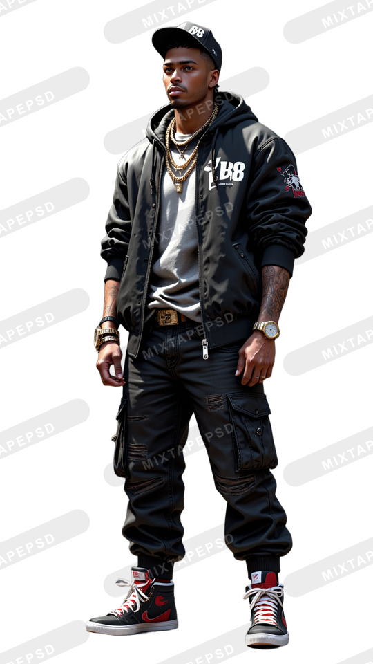 Hip Hop Male Model PNG 20