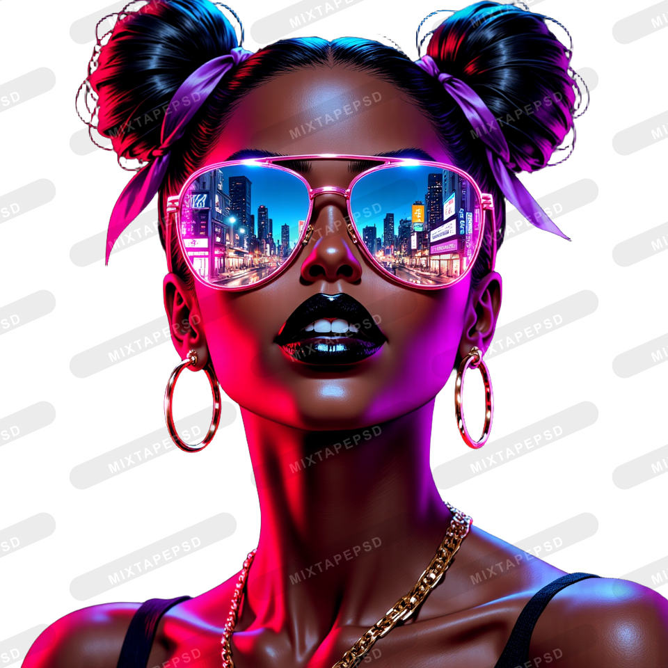 Black Club Flyer Model PNG 85