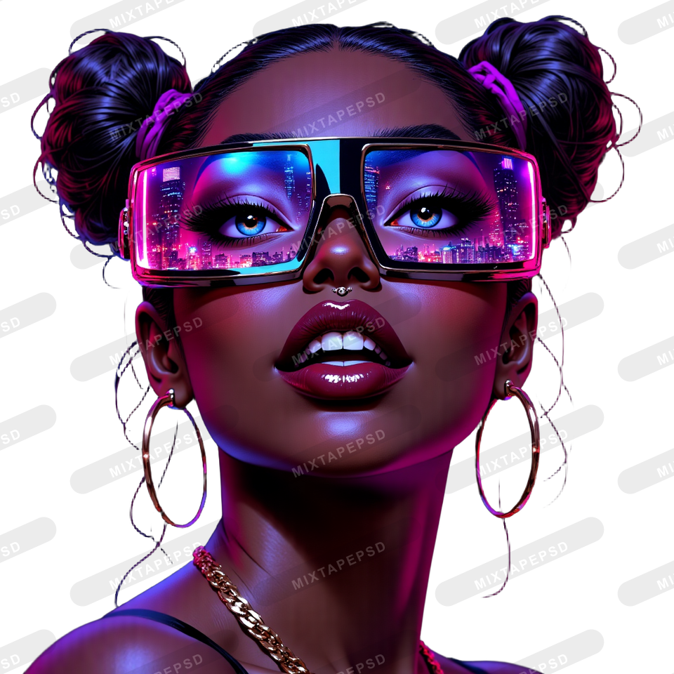 Black Club Flyer Model PNG 88