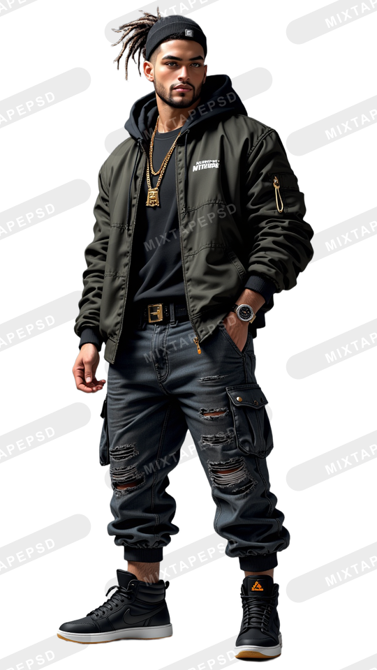 Hip Hop Male Model PNG 16